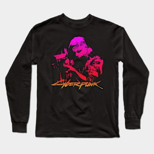 Cyberpunk Abstract Long Sleeve T-Shirt